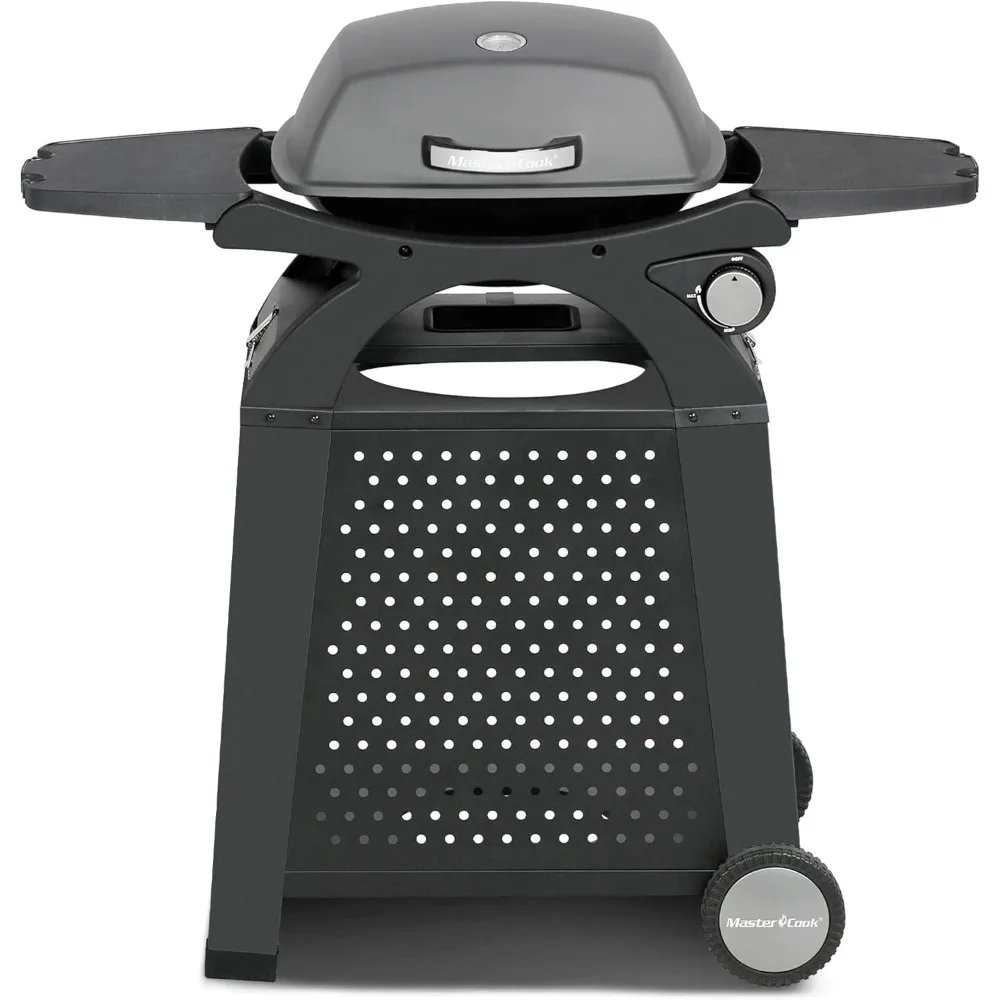 

Propane Gas Grill, Portable Tabletop Barbecue Grill with Cart for Patio, Camping, Travel