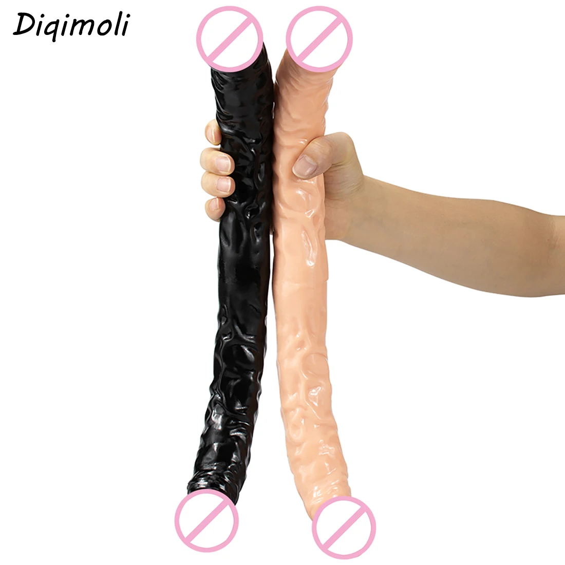 Overlength Double Dildos Stimulate Vagina and Anus Soft Penis Realistic Phallus Long Dick Masturbator Sex Toys for Women Lesbian