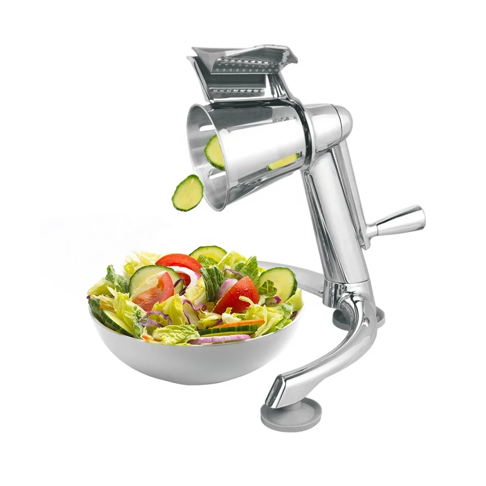 Fruit Cutter Mini Salad Making Spinner Vegetable Chopper Hand Operated Salad Shooter