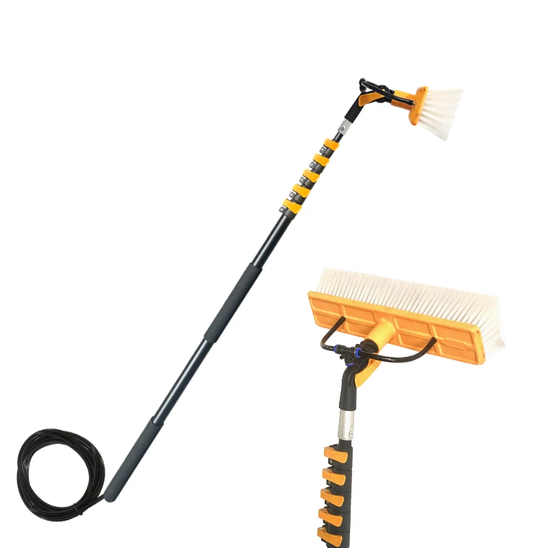 XYT 15m 50ft high strength water supply 3k carbon fiber telescopic extension solar panel window cleaning pipe rod