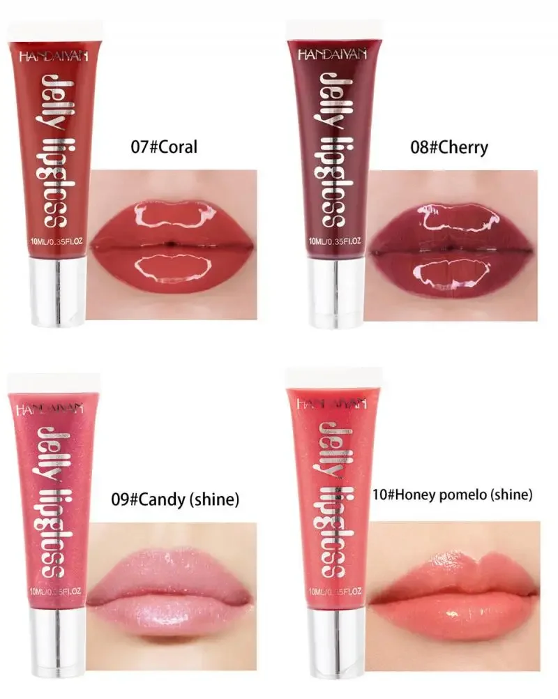 Candy Color Waterproof Lip Gloss Makeup Sexy Moisturizer Plump Volume Shiny Glitter Liquid Lipstick maquiagemTSLM1