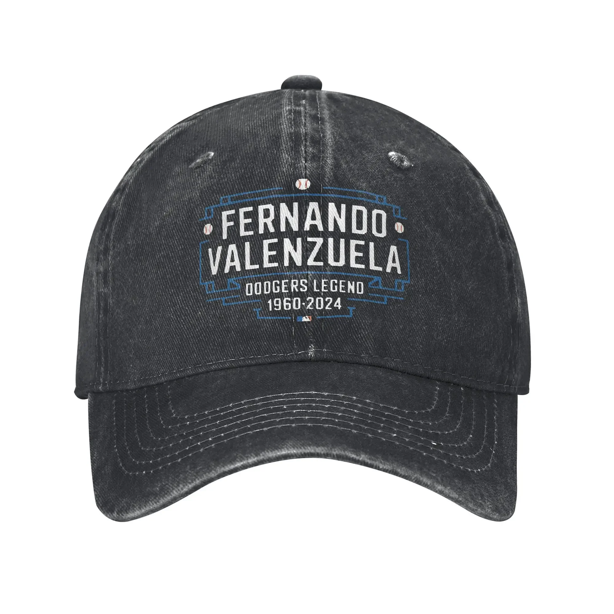 

Fernando Valenzuela 34 Baseball Legend Printed Caps for Men Women Cotton Trucker Hat Lerisure Headwear Baseball Cap Adjustable