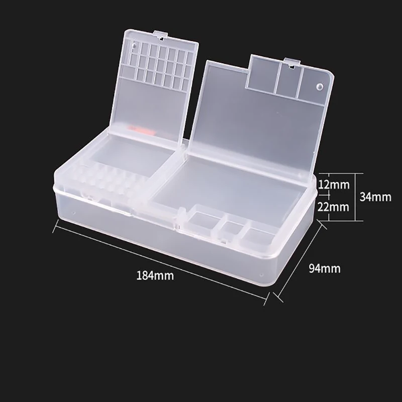 Caja de almacenamiento multifuncional para reparación de teléfonos móviles, Colector de herramientas de apertura de teléfonos inteligentes, piezas IC, SS-001A