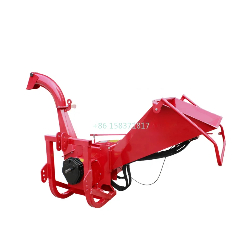 China Powerful PTO Wood Chipper Shredder Widely Using Tractor Rear Mounted Hydraulic Wood Chipper Crusher Machine for Mexico