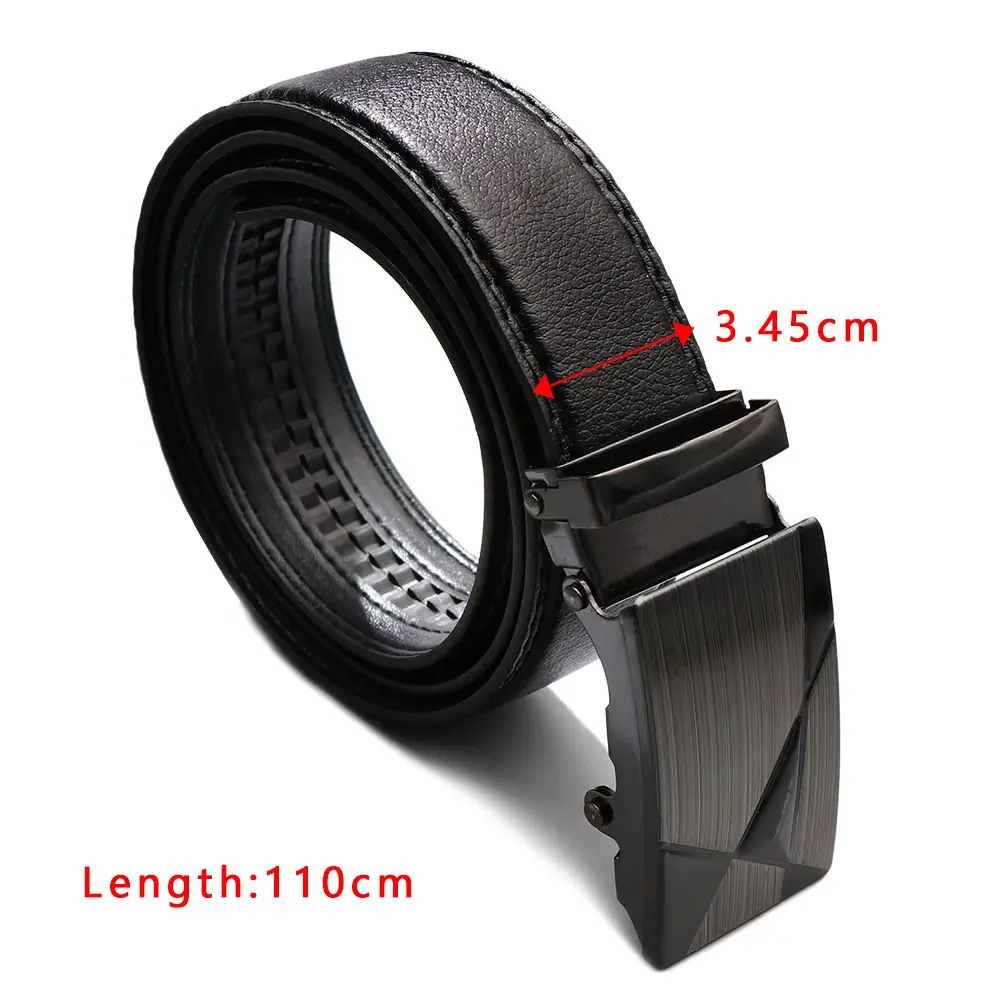 Modischer Riemen, hochwertiger Ratschenbund, Taillengürtel, automatische Schnalle, Ledergürtel