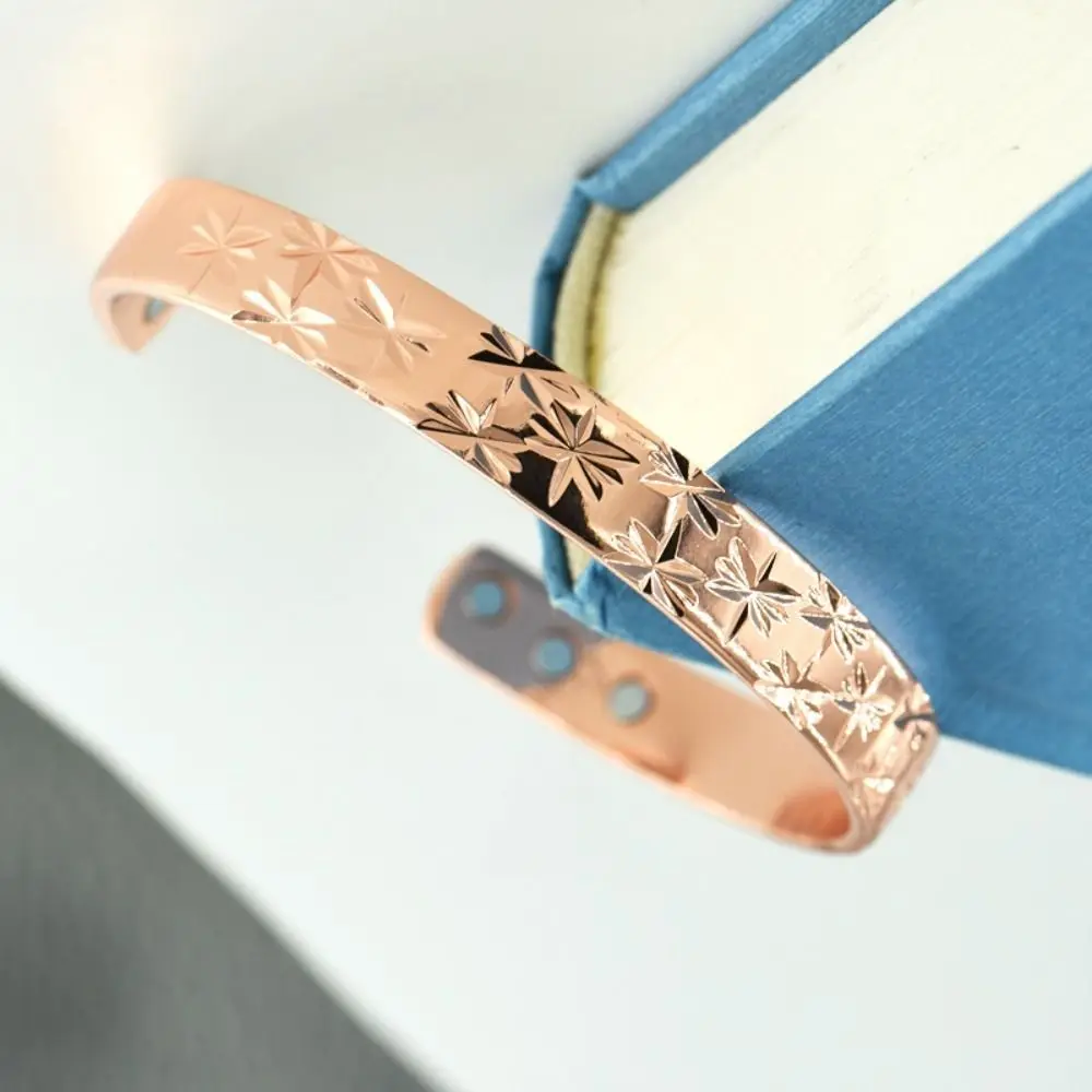 التهاب المفاصل الصداع النصفي انقطاع الطمث الإغاثة سوار النحاس المغناطيسي ارتفع الذهب الطفل التنفس الكفة النحاسية المغناطيسية مفتوحة