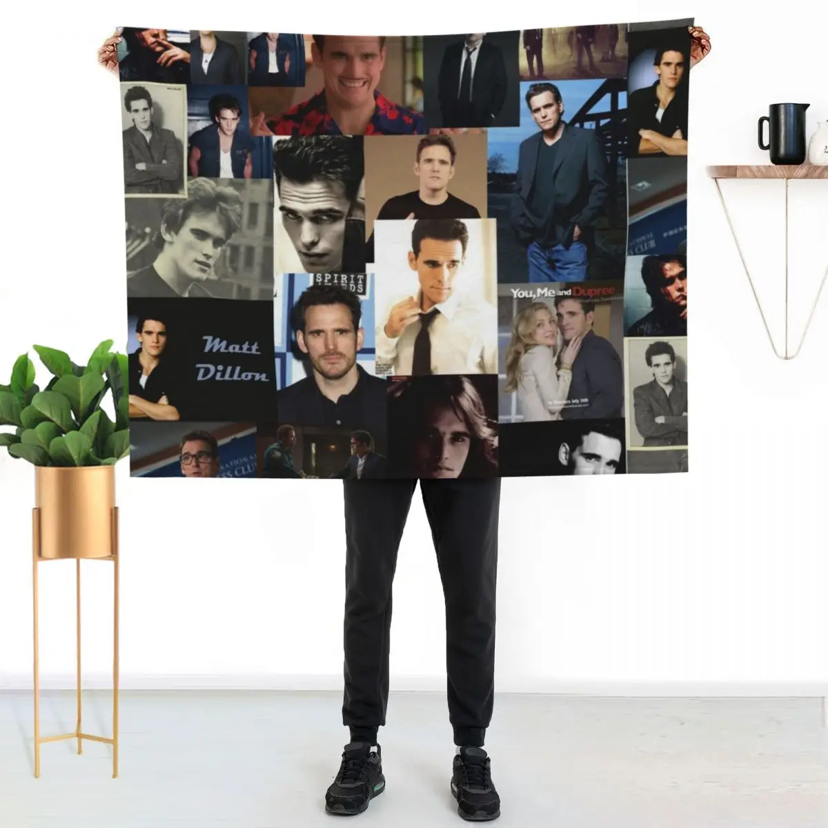

Matt Dillon Abstract Collage Throw Blanket No Pilling Soft Warm Blanket for Bed
