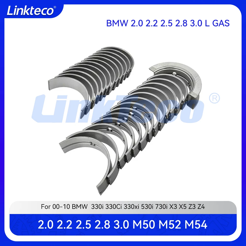 

Engine Crankshaft Main & Connecting Rod Bearing For BMW 2.0 2.2 2.5 2.8 3.0 L T 330 520 525 X3 X5 Z1 Z3 Z4 M50 M52 M54 3.0L