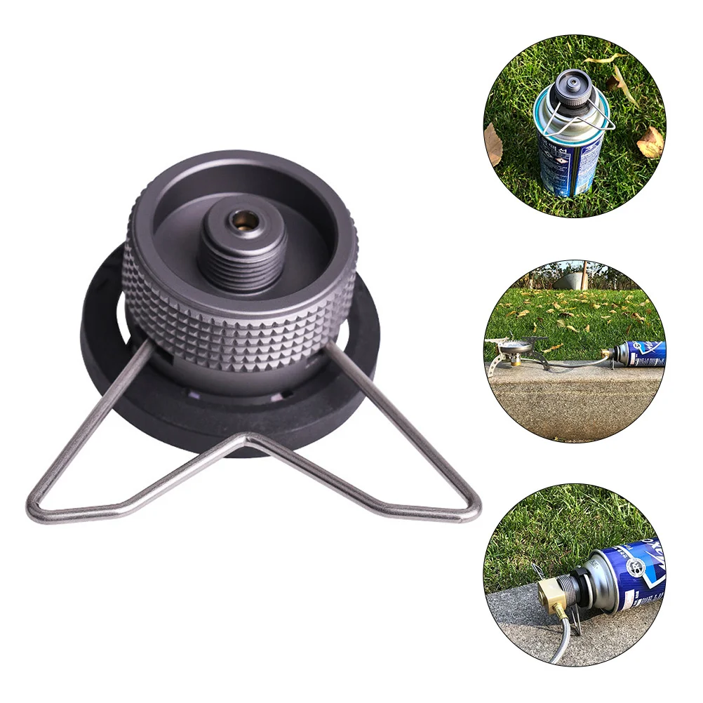 

Aluminum Alloy Stove Connector Head Gas Tank Furnace Transfer Nozzle Stable Stand Camping Furnace Converter Adapter