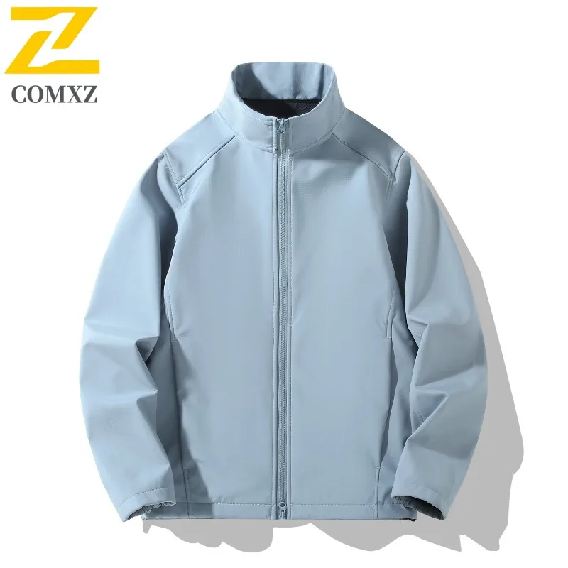 

Men Outdoor Casual Jacket Autumn Loose Fit Hong Kong Style Windproof Waterproof Coat Streetwear Fashion Thickened Windbreaker