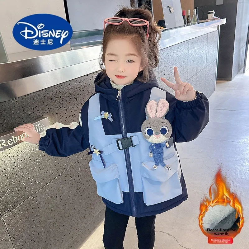

Disney Judy Hopps Winter Jacket for Toddler Girls - Plush-Lined Parka with Bunny Ears, Warm & Stylish