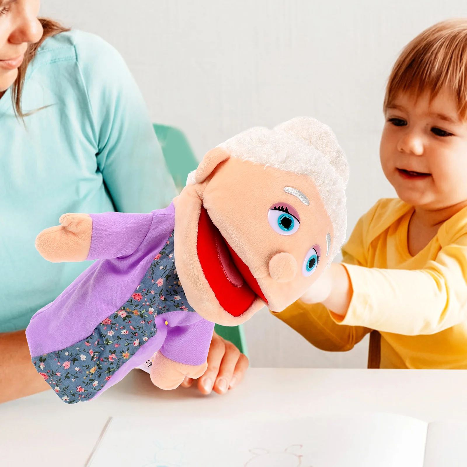 Charakter-Handpuppe, fantasievolles Spielen, Vintage-Puppen für Kinder, dekorative Figur