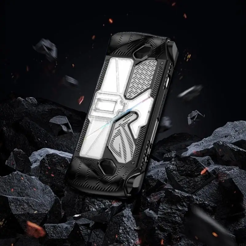 Shipection Shells Shells Silicone Rubber Case с подставкой для консоли игры ROG 193A