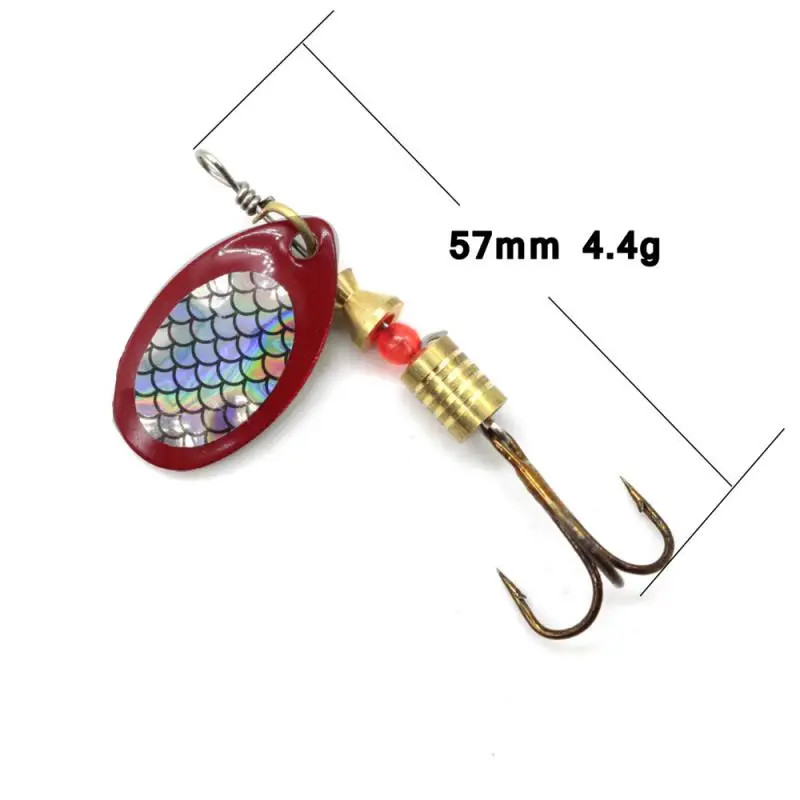 Metal Jig Fishing Lure Slow Pitch Jig Leaf Hand-cranked Slices Sea Fishing Rotating Luya Sequins Weihai Bait