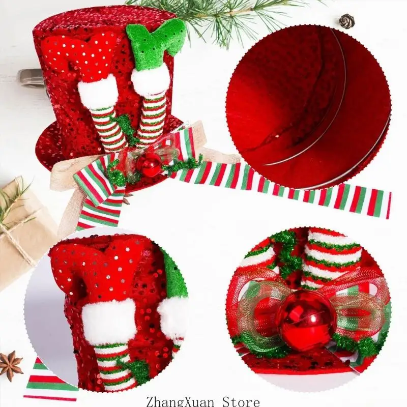 Weihnachtsbaum-Akzent-Elfe aus weichem Stoff für die Innendekoration 3XUF – Detail 9