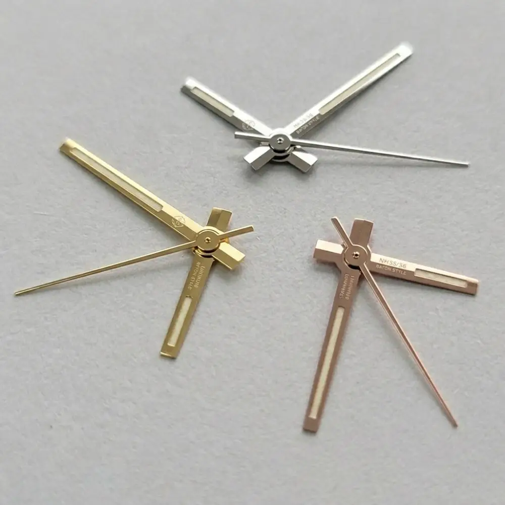 Green Luminous Watch Hands Glow in Dark Watch Accessories Self Luminous Watch Hands Logbook Needle for NH35/NH36/4R/7S Movement
