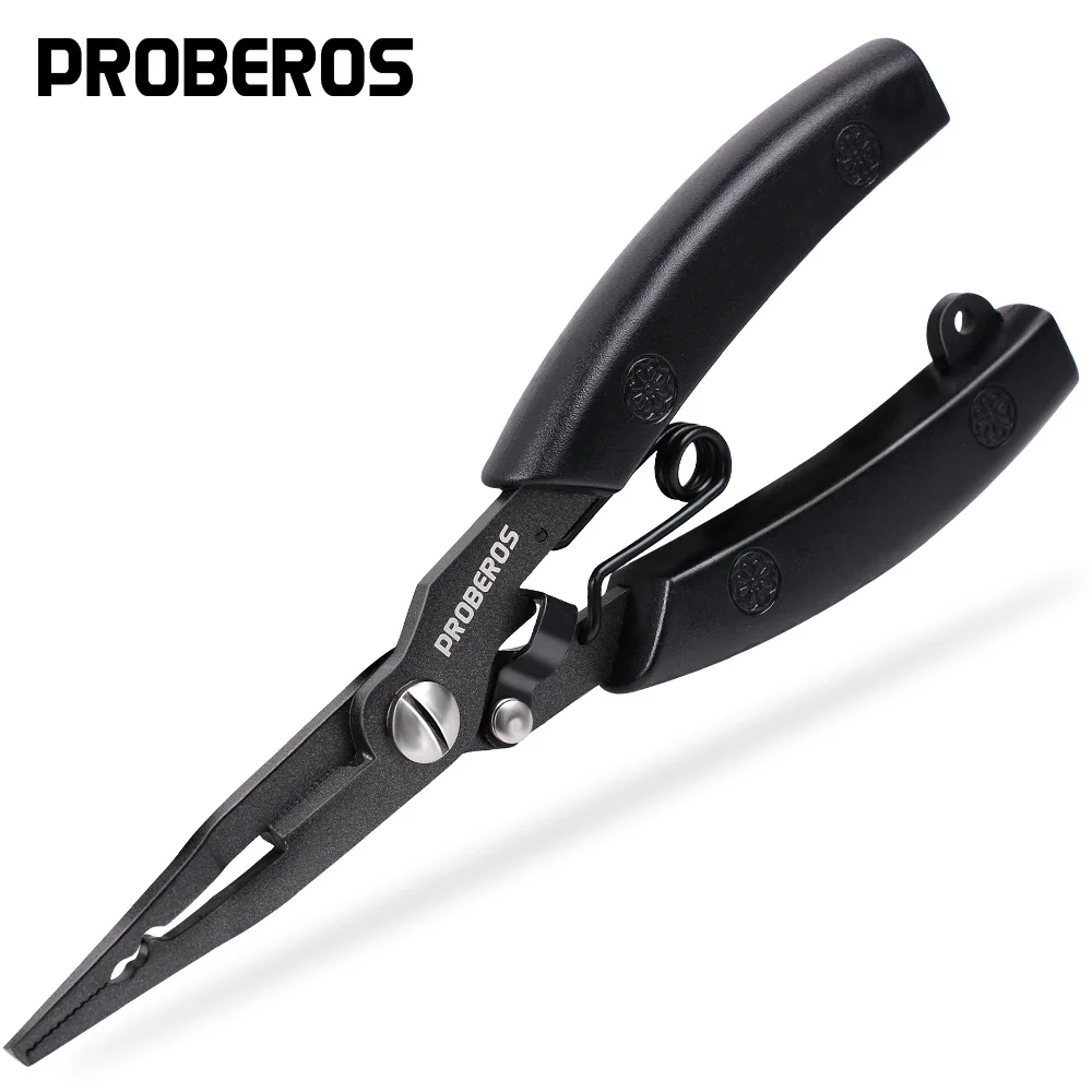 

Stainless SteelMulti Functional Luya Pliers Teflon Anti Rust Fish Controller Pointed Tip Micro Object Opening and Unhooking Tool