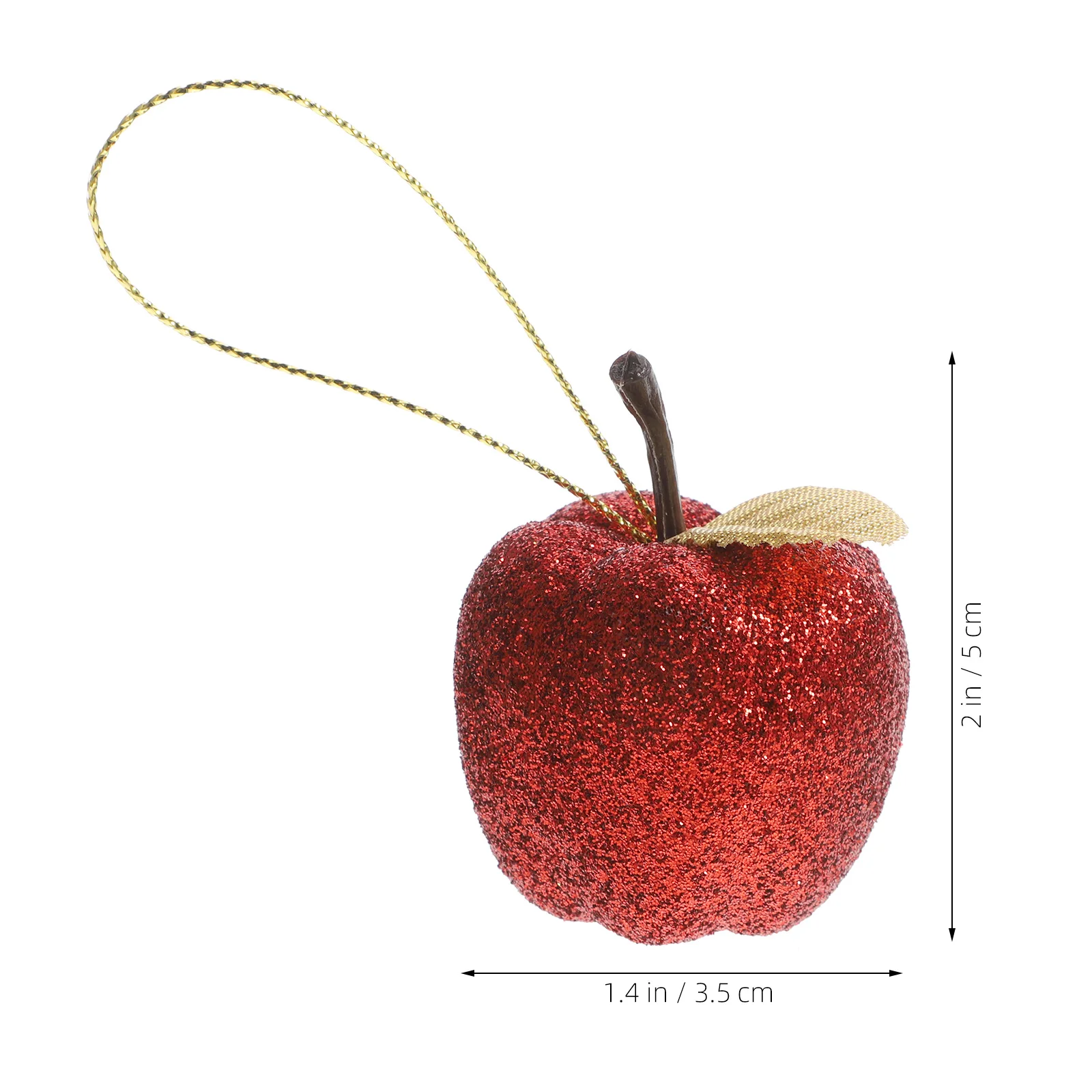 20 قطعة شجرة عيد الميلاد التفاح على شكل حلي معلقة عيد الميلاد رغوة التفاح قلادة عيد الميلاد عطلة حفل زفاف الديكور