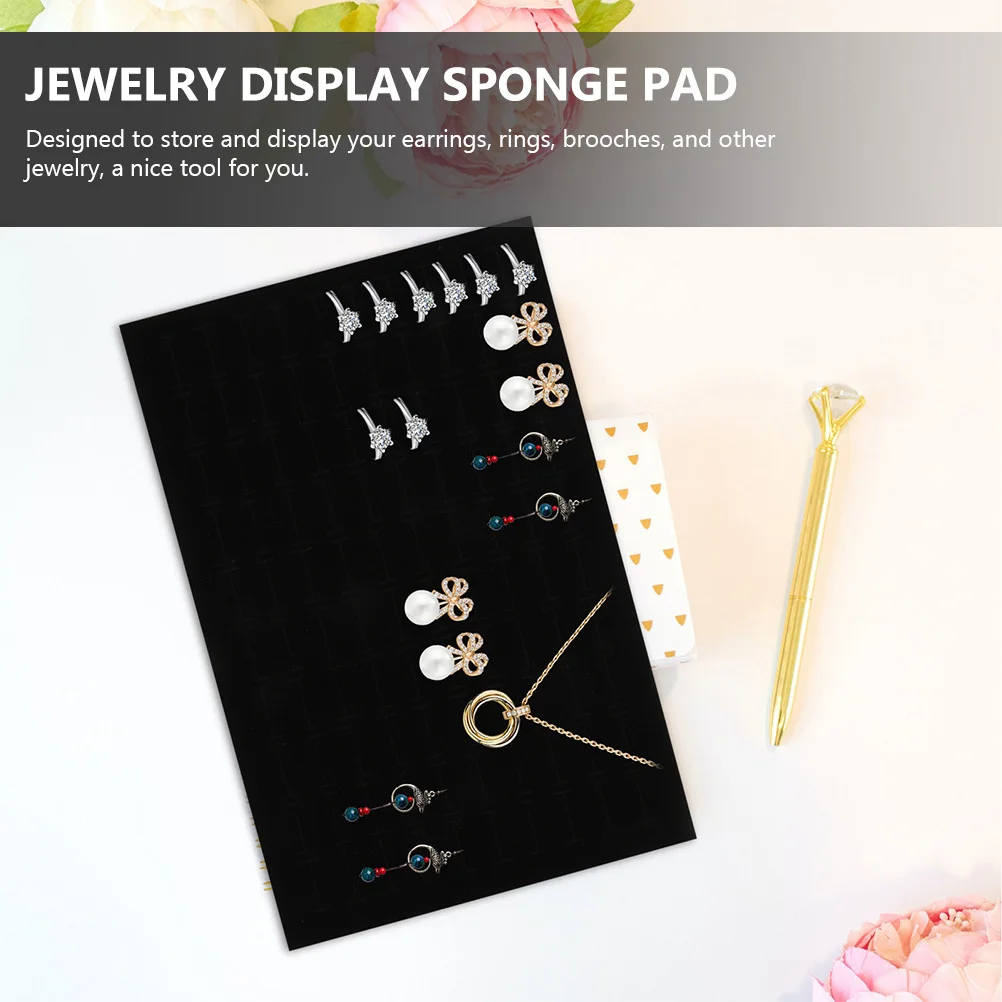 

10Pcs Jewelry Storage Box Inserts Sponge Pads Ring Holder Display Tray Earring Organizer Display Mat Sponge Pad for Ring