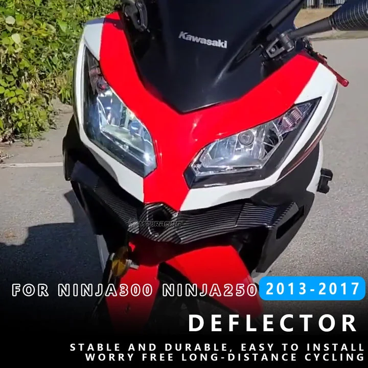 

MTKRACING для KAWASAKI NINJA300 NINJA250 2013-2017 передний обтекатель Маленькое крыло аэродинамическое крыло защитный чехол