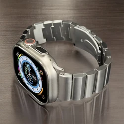 Luxury Titanium Metal Bracelet for Apple Watch Ultra 2 49mm 45mm 44mm 42mm Correa Strap for Iwatch Series 7 8 6 5 4 Se 3 9 Band