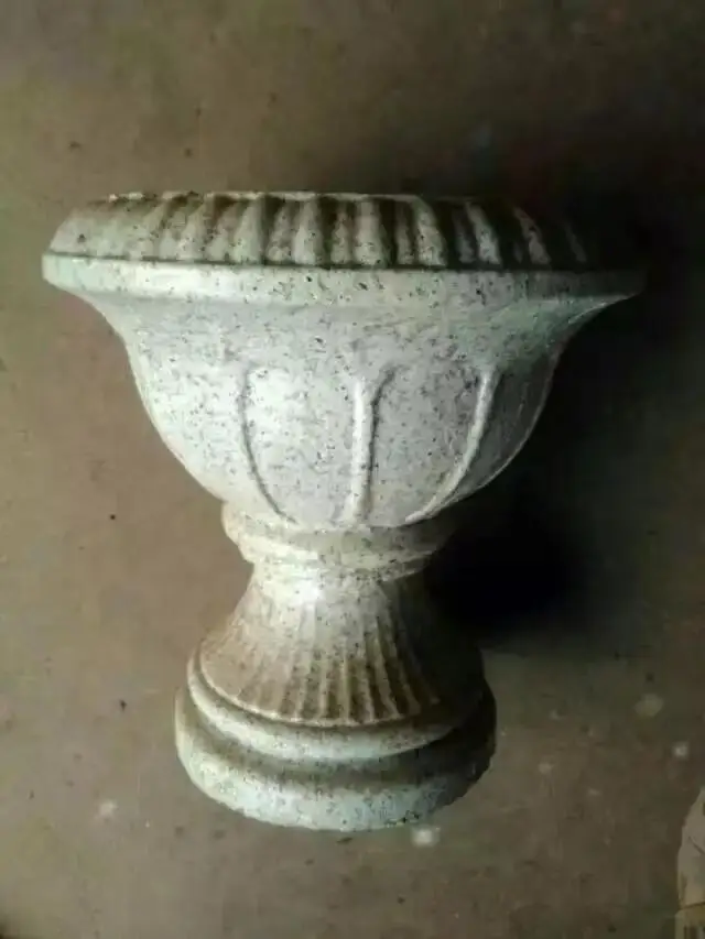 European Roman Cement Flower Pot Mold ABS Plastic Reusable DIY Concrete Planter Mould for Garden Decoration