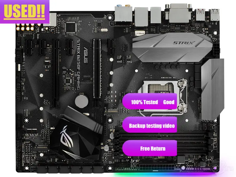 Imagem -03 - Asus-rog Strix B250f Placa-mãe Gaming Desktop Soquete Lga 1151 Ddr4 B250 Sata3 Usb 3.0