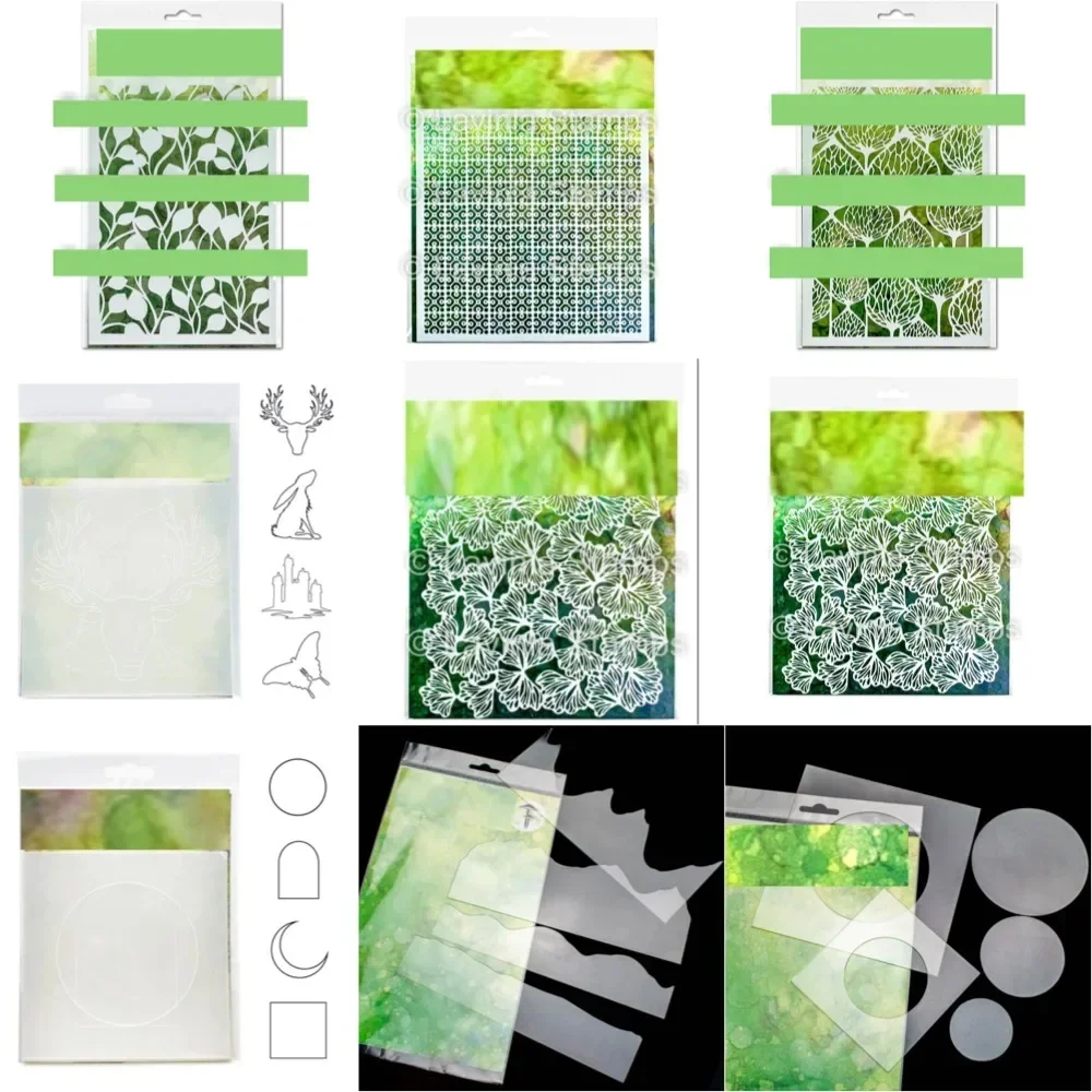 Bladeren en glazen fles voor 2025 nieuwe metalen stencil stempels voor DIY scrapbooking fotoalbum embossing decoratieve DIY papierkaarten - afbeelding 2