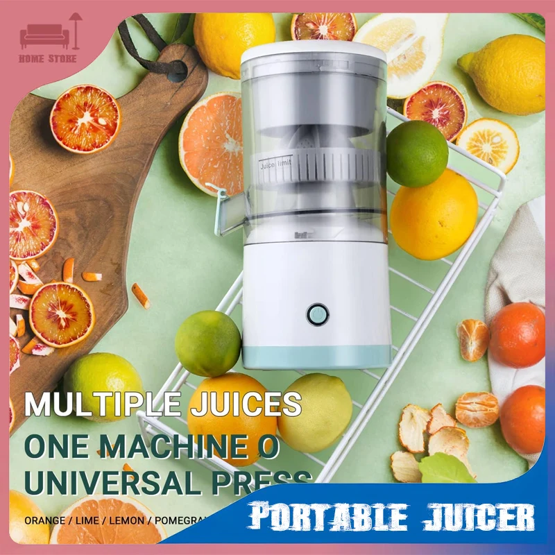 

Portable Juicer Citrus Lemon Juice Blender USB Rechargeable Separator Kitchen Fruit Press Travel School Office Home Daily Use