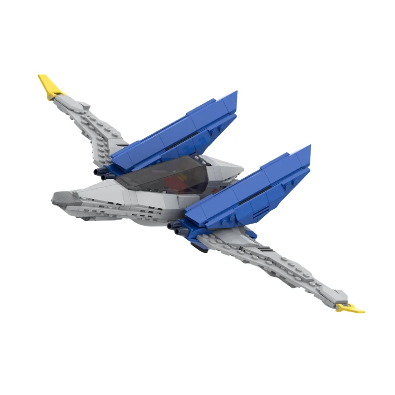 

MOC Fighter Jet Model Building Blocks Military Combat Aircraft DIY Assemble Fighter Plane Desktop Display 352PCS