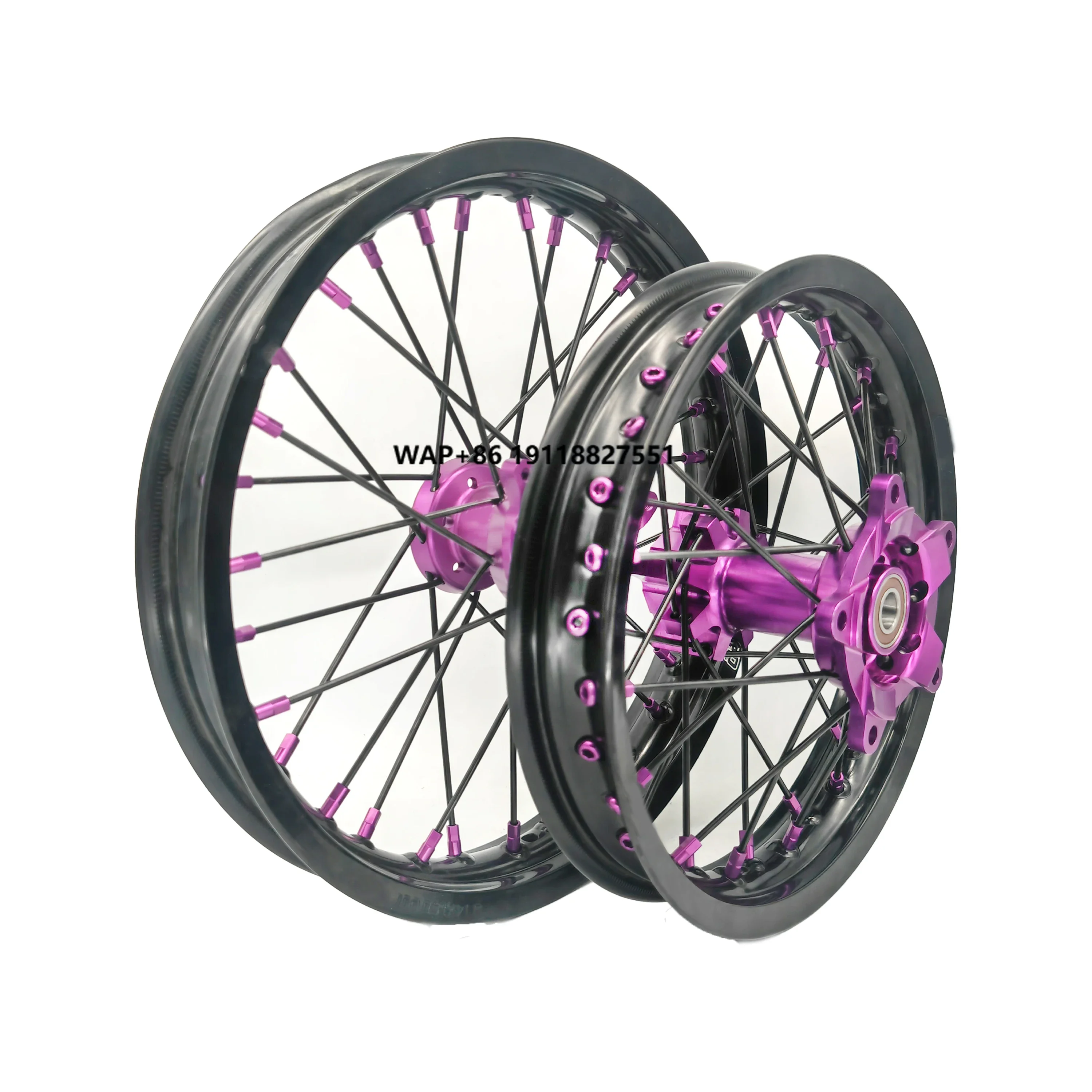 

14 12 Inch SX 65 Wheel CNC Hub Black Rim KID's Cross Wheels Motorcycle Wheels for