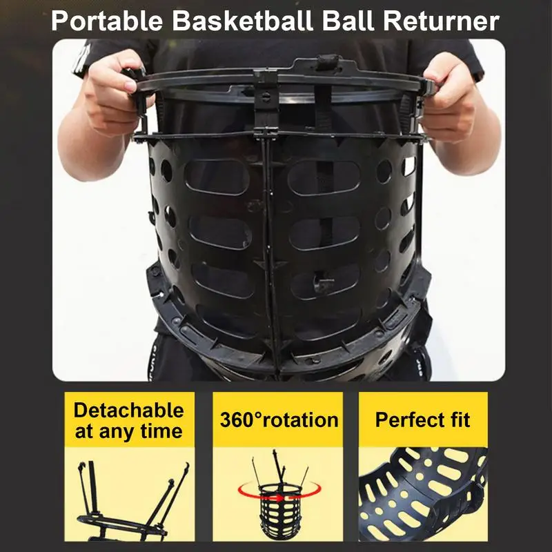 Sistema de retorno de tiro de baloncesto, útil, fácil instalación, Returner, resistente, fuerte carga