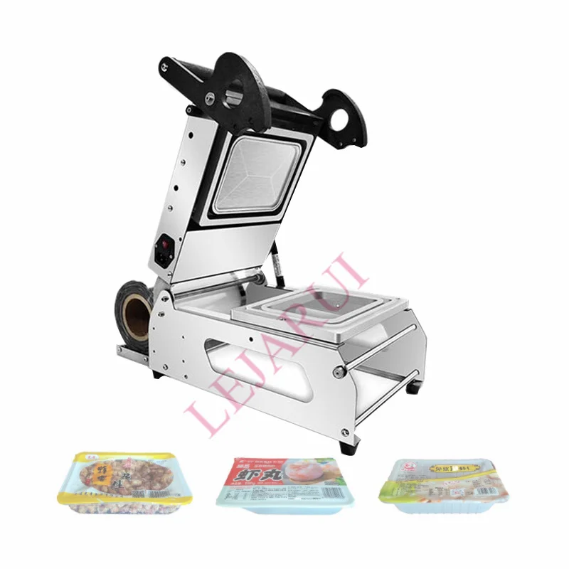 Manual Tray Sealer Lunch Box Packaging Machine Plastic Food Container Sealing Meal Packing Machine 220V
