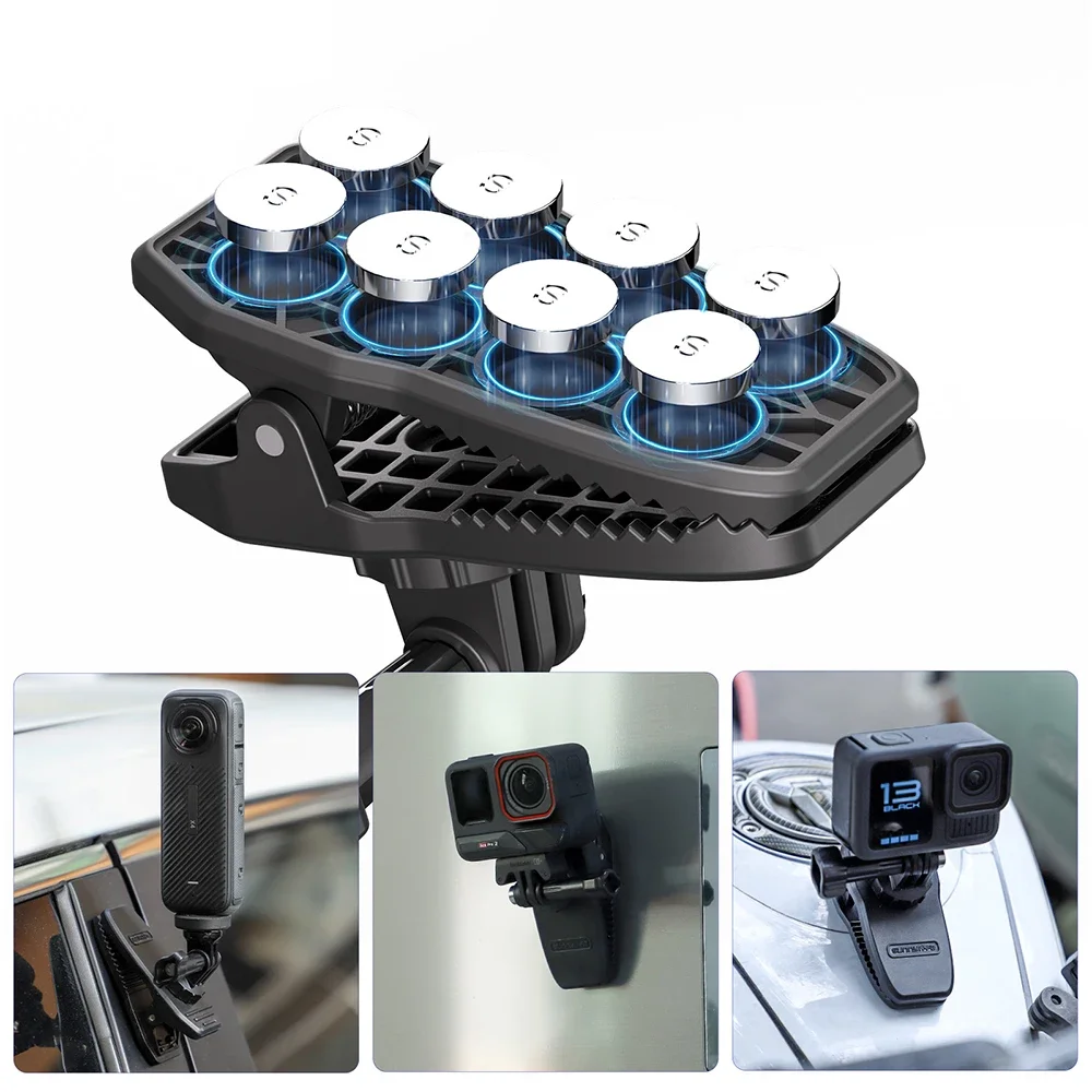 360 °   Rotary Hat Belt Rucksack Clip für DJI OSMO Action 5 Pro/4/3 insta 360 GoPro Kamera Magnetische Klemmhalterung Zubehör
