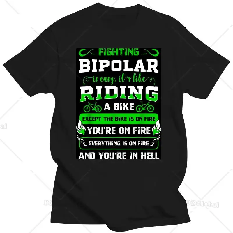 Bipolar Fighter Mania Mental Disorder Anxiety Psychosis Gift T-Shirt