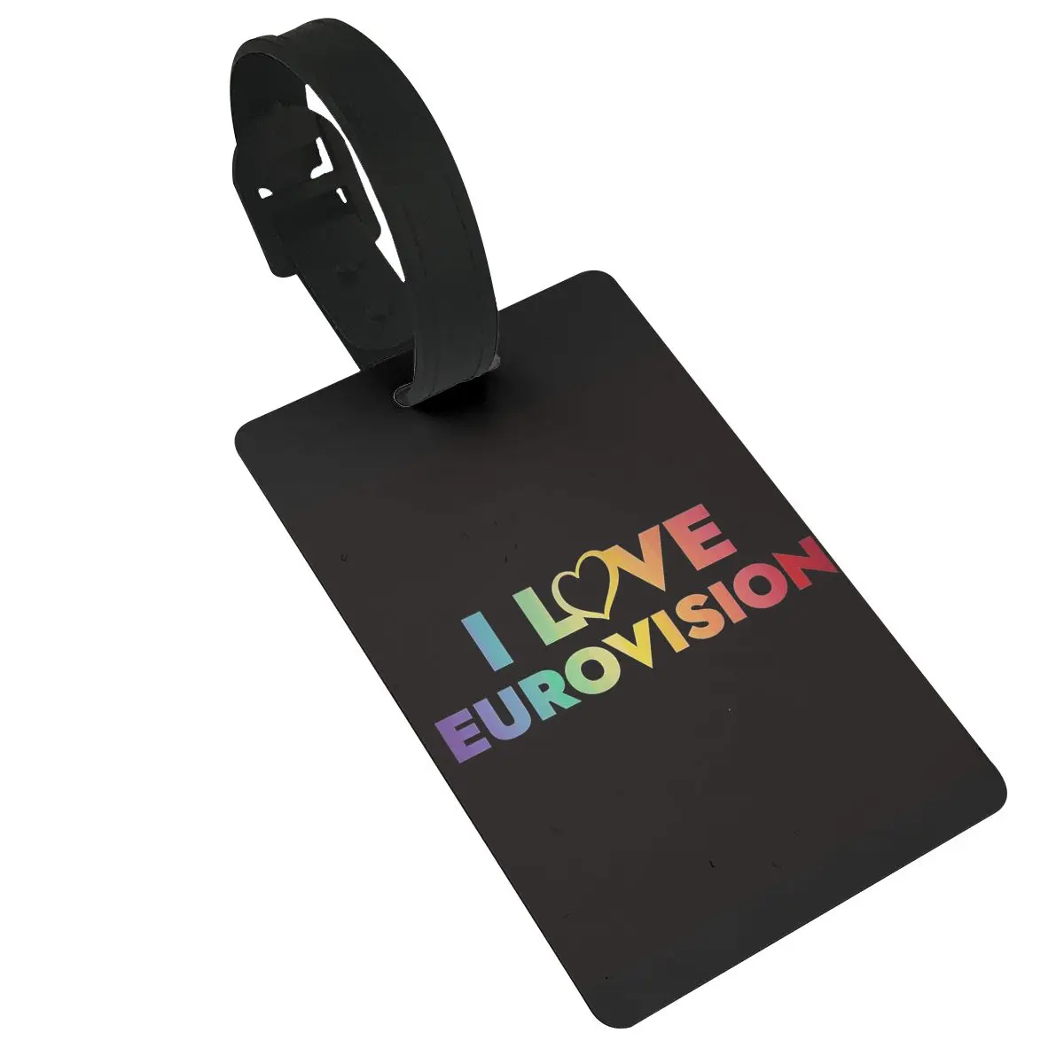 

I Love Eurovision Luggage Tags Suitcase Accessories Travel PVC Fashion Baggage Boarding Tag Portable Label Holder Name Address