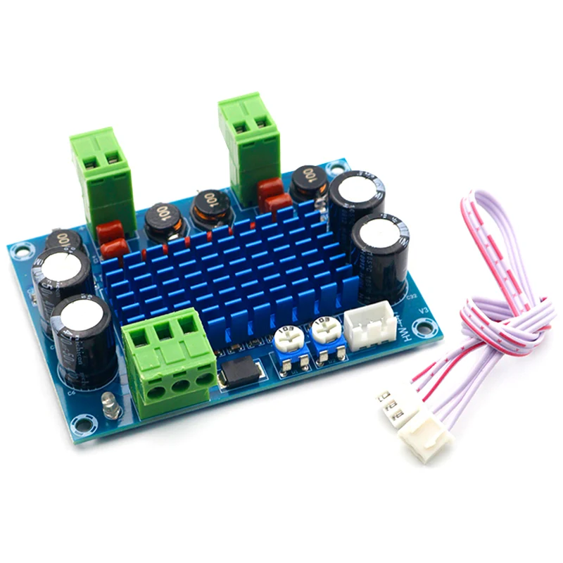 High power digital power amplifier board TPA3116D2 chassis dedicated to the plug-in 5-28V output 120W/4-8Ω