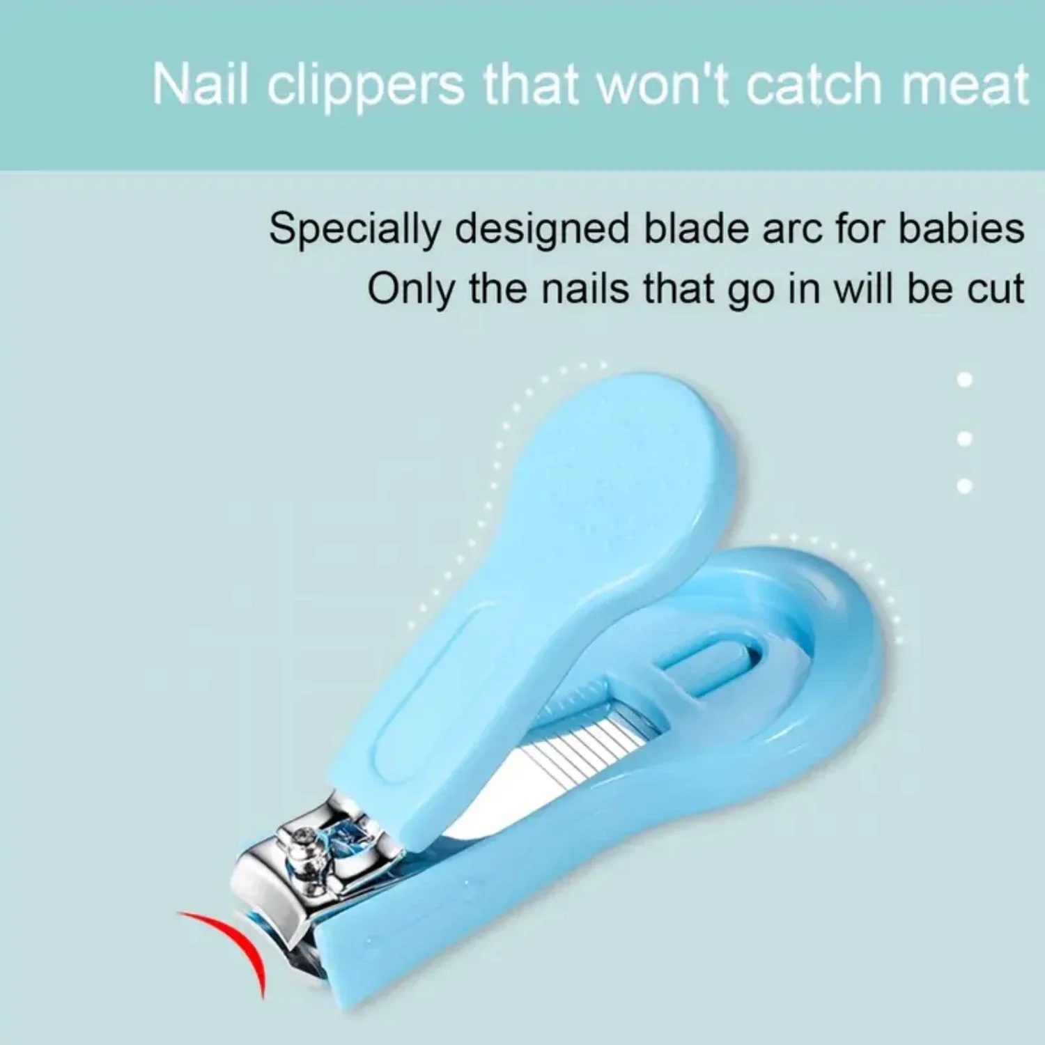 新生児と乳幼児のための便利なベビーマニキュアキット - 安全な爪切り、爪やすり、はさみ、4点セット
