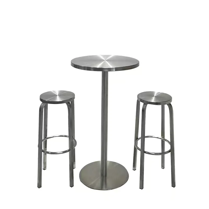 

High stool Internet celebrity milk tea shop Bar chair Cafe front desk Bar stool Bar table and chair