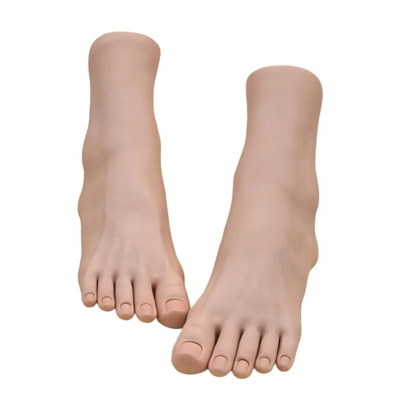 

2Pcs Realistic TPE Feet Models Designed For Shoe Sock Showcase Design Training And Artistic Presentations E0BF