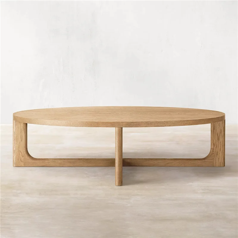 Simple style coffee table solid wood living room