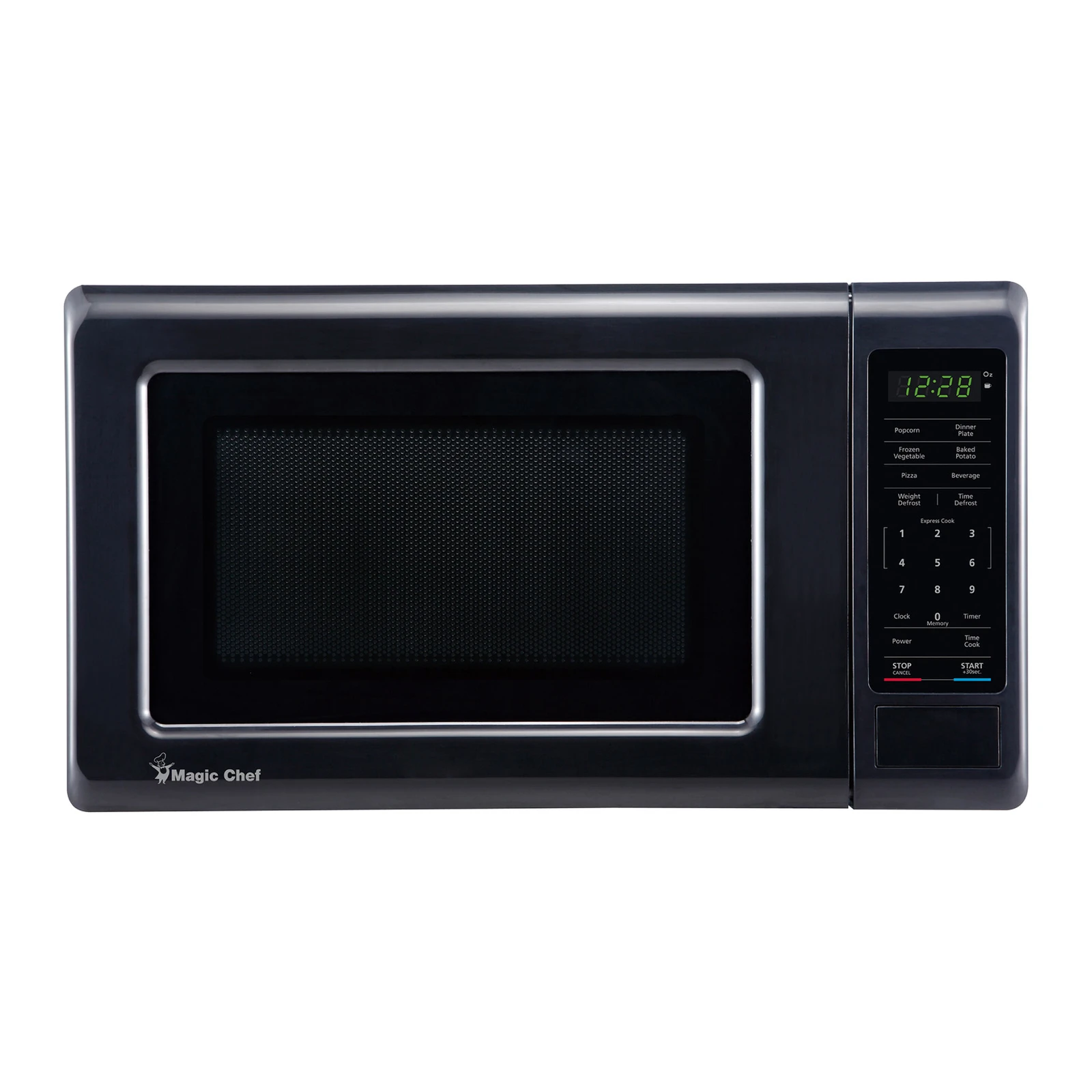 

700 Watt 0.7 Cubic Feet Digital Touch Countertop Microwave, Black