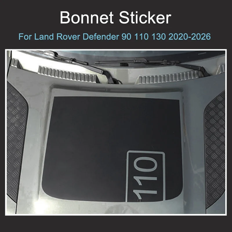 Bonnet Stickers for Land Rover Defender 90 110 2020-2026 Decoration Stickers Exclusive Style Car Body Decal