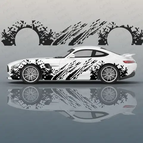 ink splatter blood Car Decal Protective Film Vinyl Itacar Racing Side Graphics Wrap Accessories Spray Paint auto Stickers Film