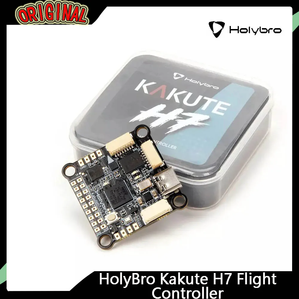 

HolyBro Kakute H7 V1.3 FC H743 MPU6000 Dual BEC Baro OSD BT 30.5x30.5mm 2-8S for RC FPV Drones Freestyle Long-Range