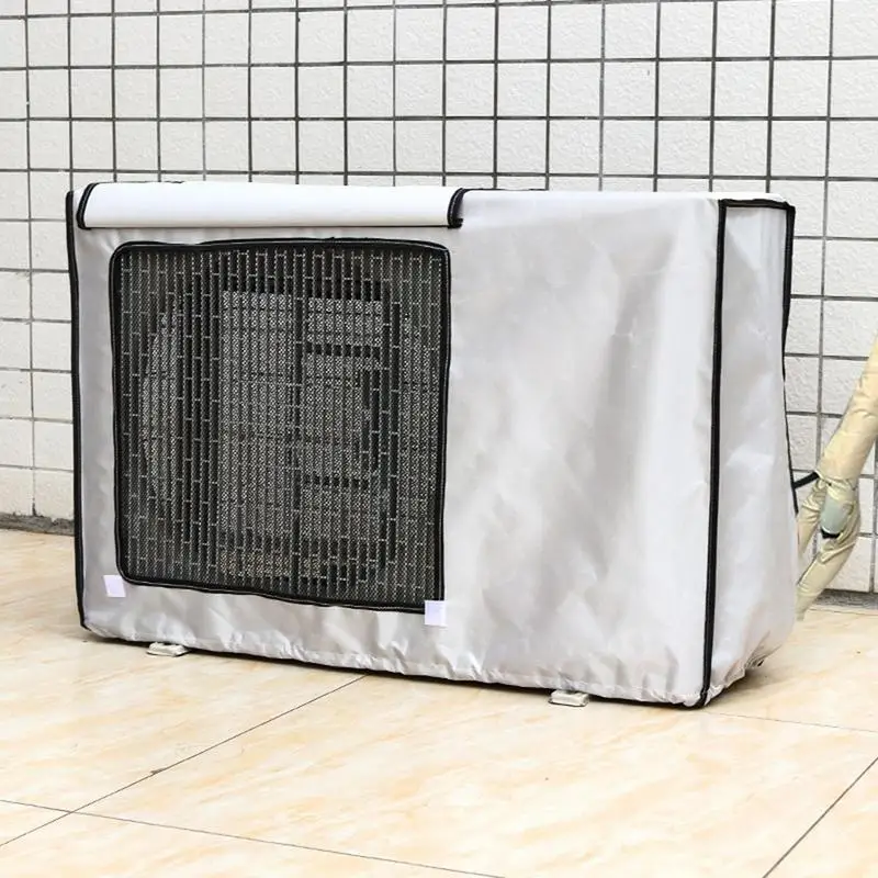 Air Conditioner Cover Sun Protective Oxford Air Condition Protective Cover Dust-proof Waterproof Outdoor Air Conditioning Cover