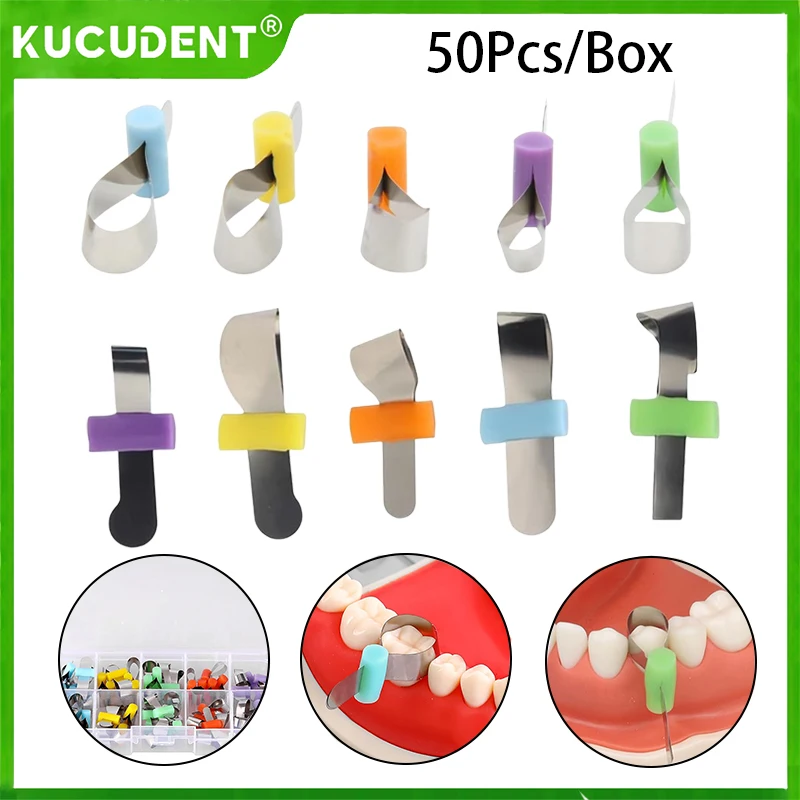 

Dental Orthodontic Sectional Contoured Metal Matrix Forming Sheets Retainerless Automatrix for Dentistry Matrix Bands