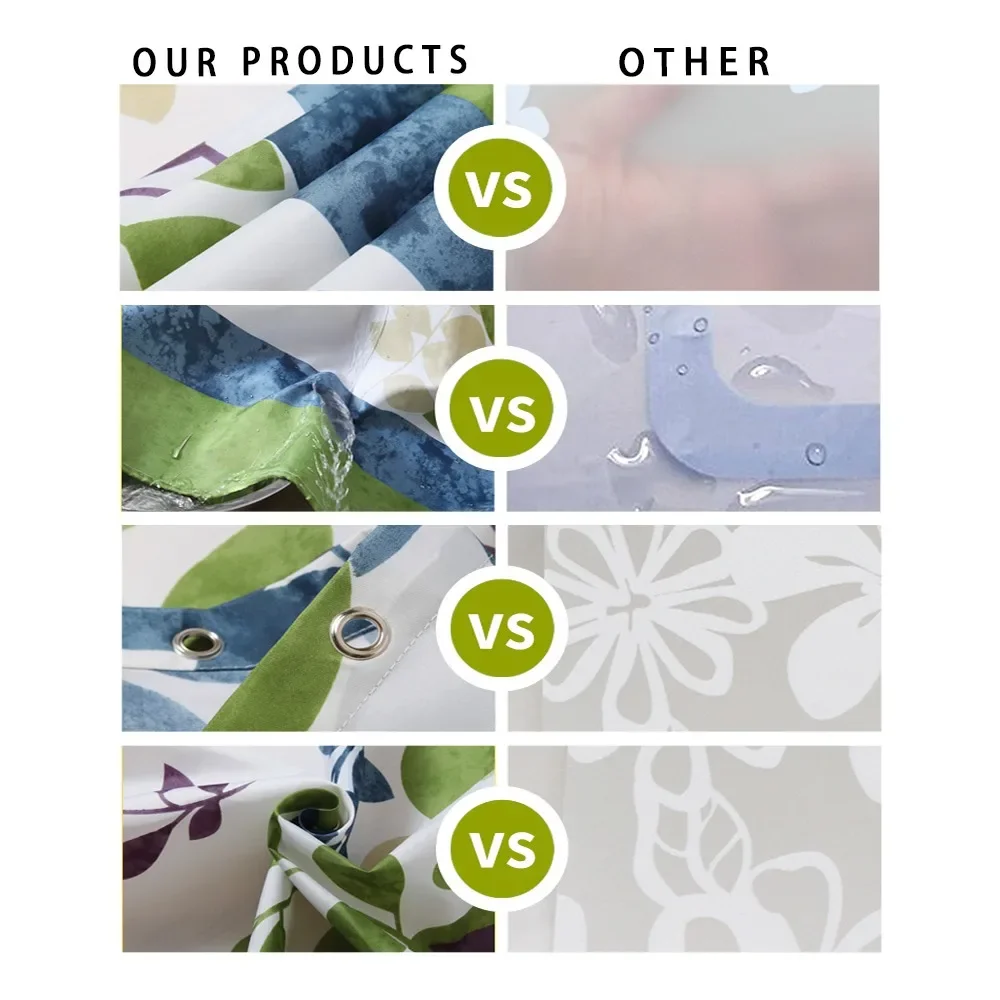 Summer Turtle Marine Life Shower Curtains Waterproof Bath Curtains Home Decor Modern Luxury Bathroom Curtain - view 6