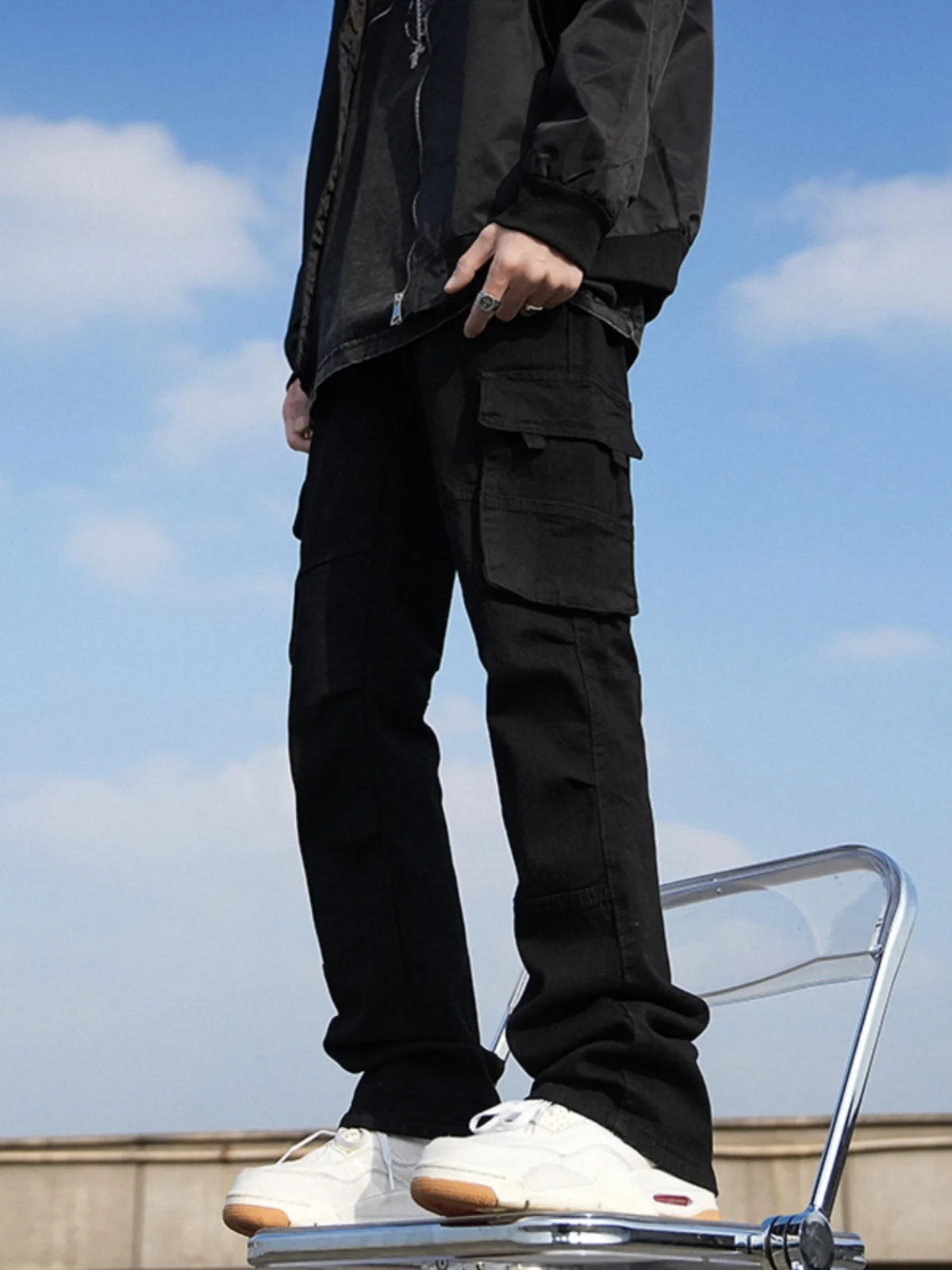 

Мужские повседневные брюки Cleanfit Bla Slim Fit: модные, стильные, прямые, молодежные, для работы, весна-осень