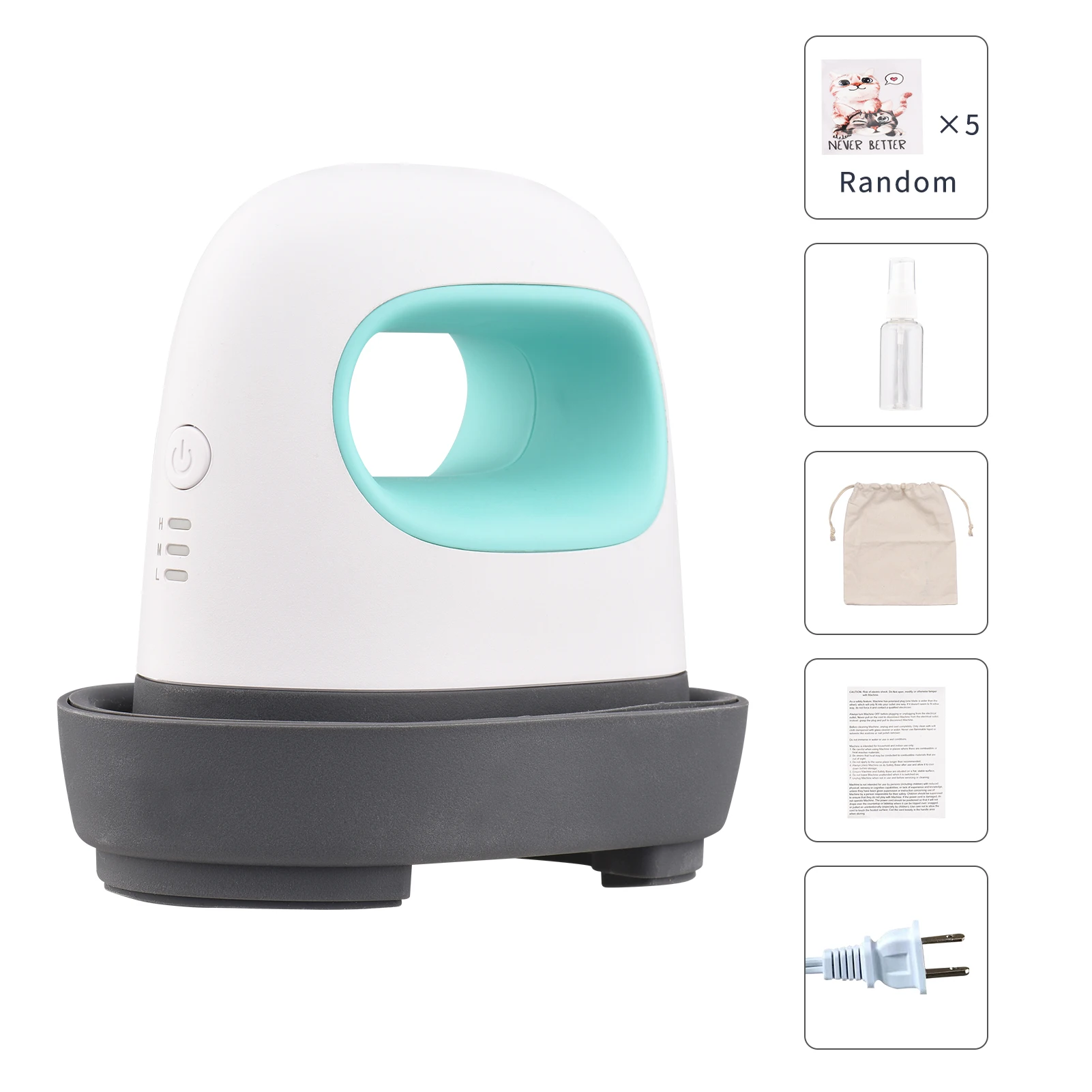 Bisofice Mini Heat Press Machine T-Shirt Printing Easy Heating Transfer Press Iron Machines for Clothes Bags Hats Pads Blanket